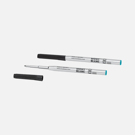Montblanc 2 refill per penna a sfera (M) Barbados Blue (blu caraibi) 128219