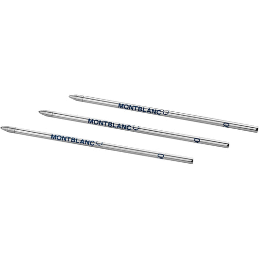 Montblanc 3 refill piccoli per penna a sfera Royal Blue blu 128223