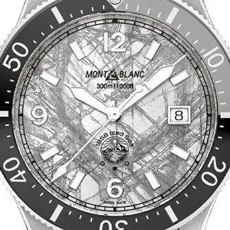 Montblanc reloj 1858 Iced Sea Automático Fecha 41mm gris automático acero 130793