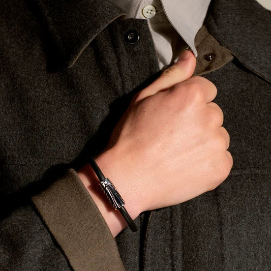 Montblanc bracciale Meisterstück The Origin Collection Blu misura M 13296863