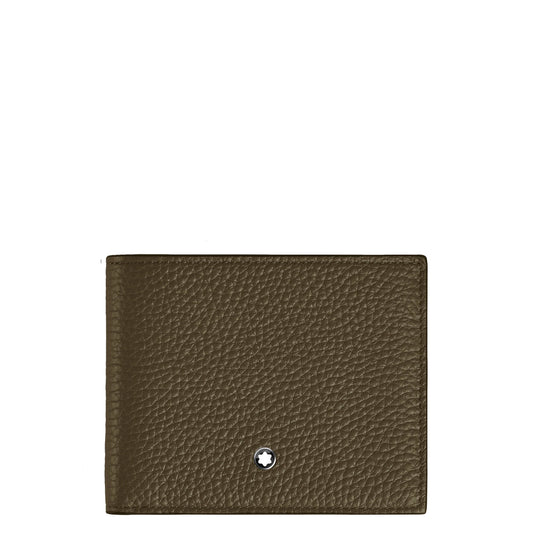Montblanc portafoglio con portamonete 4 scomparti kaki 220216