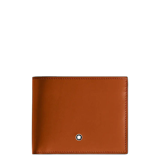 Montblanc portafoglio Meisterstück 6 scomparti ruggine 198806