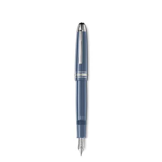 Montblanc stilografica Meisterstück Glacier LeGrand blu punta M 129393