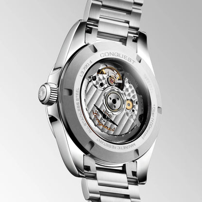 Longines orologio Conquest 38mm argento automatico acciaio L3.720.4.72.6