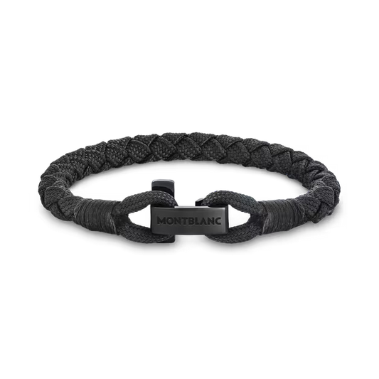 Montblanc bracciale Montblanc con chiusura a T nero misura M 130861 63