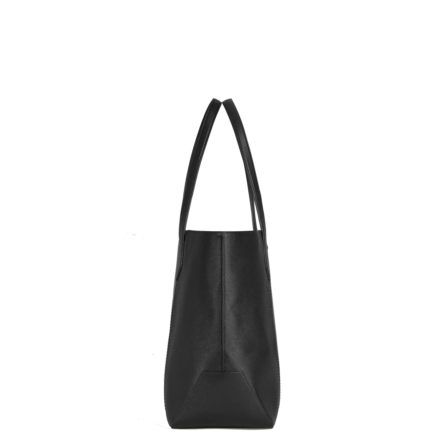 Montblanc borsa tote bag sartorial nero 199362 in pelle nera con superficie testurizzata e design strutturato