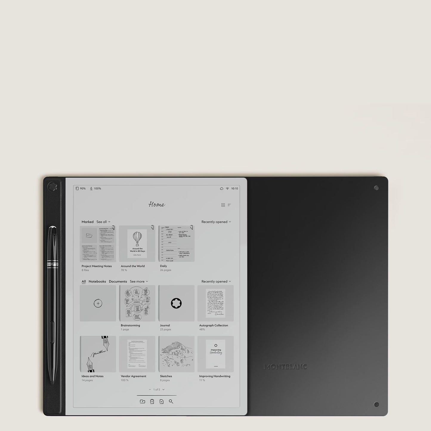 Montblanc Digital Paper nero 135010