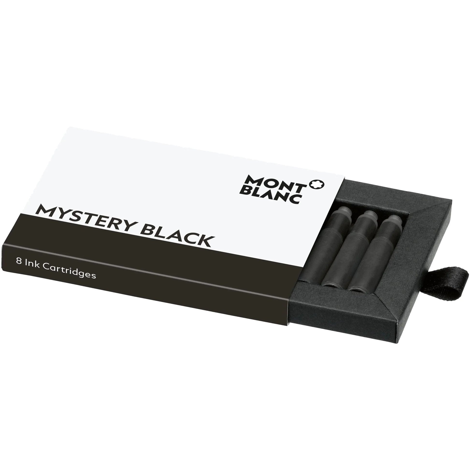 Montblanc cartucce mystery black colore nero confezione da 8 pezzi con design minimalista per assaporate l’atmosfera
