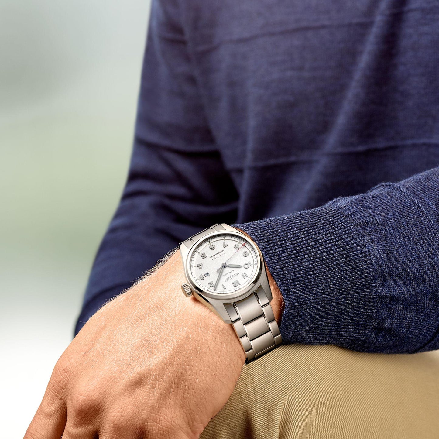 Longines orologio Longines Spirit 42mm argento automatico acciaio L3.811.4.73.6