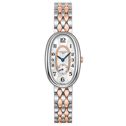 Longines orologio Longines Symphonette 21.90x34.00mm madreperla quarzo acciaio e oro 18kt L2.306.5.83.7