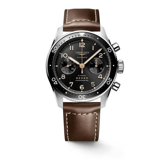 Longines orologio Spirit Flyback 42mm automatico acciaio L3.821.4.53.2