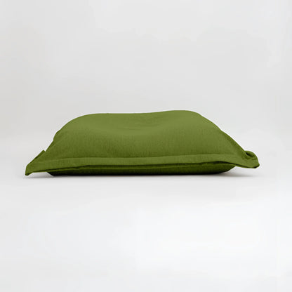 Maxi cuscino Firenze verde oliva in feltro morbido con dimensioni generose e cuciture ben rifinite infinito abbraccio