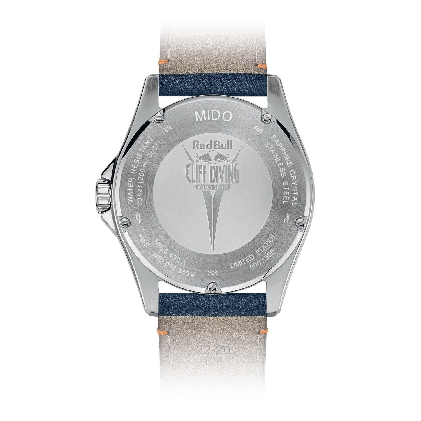Mido orologio Ocean Star Red Bull Cliff Diving limited edition 500pz 42mm blu automatico acciaio M026.430.17.041.00