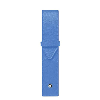 Montblanc astuccio per 1 strumento da scrittura Sartorial celeste 198253
