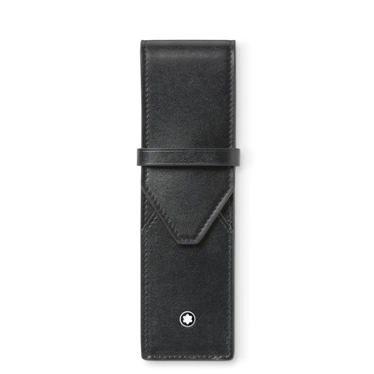 Montblanc astuccio per 2 strumenti da scrittura Meisterstück nero 198354