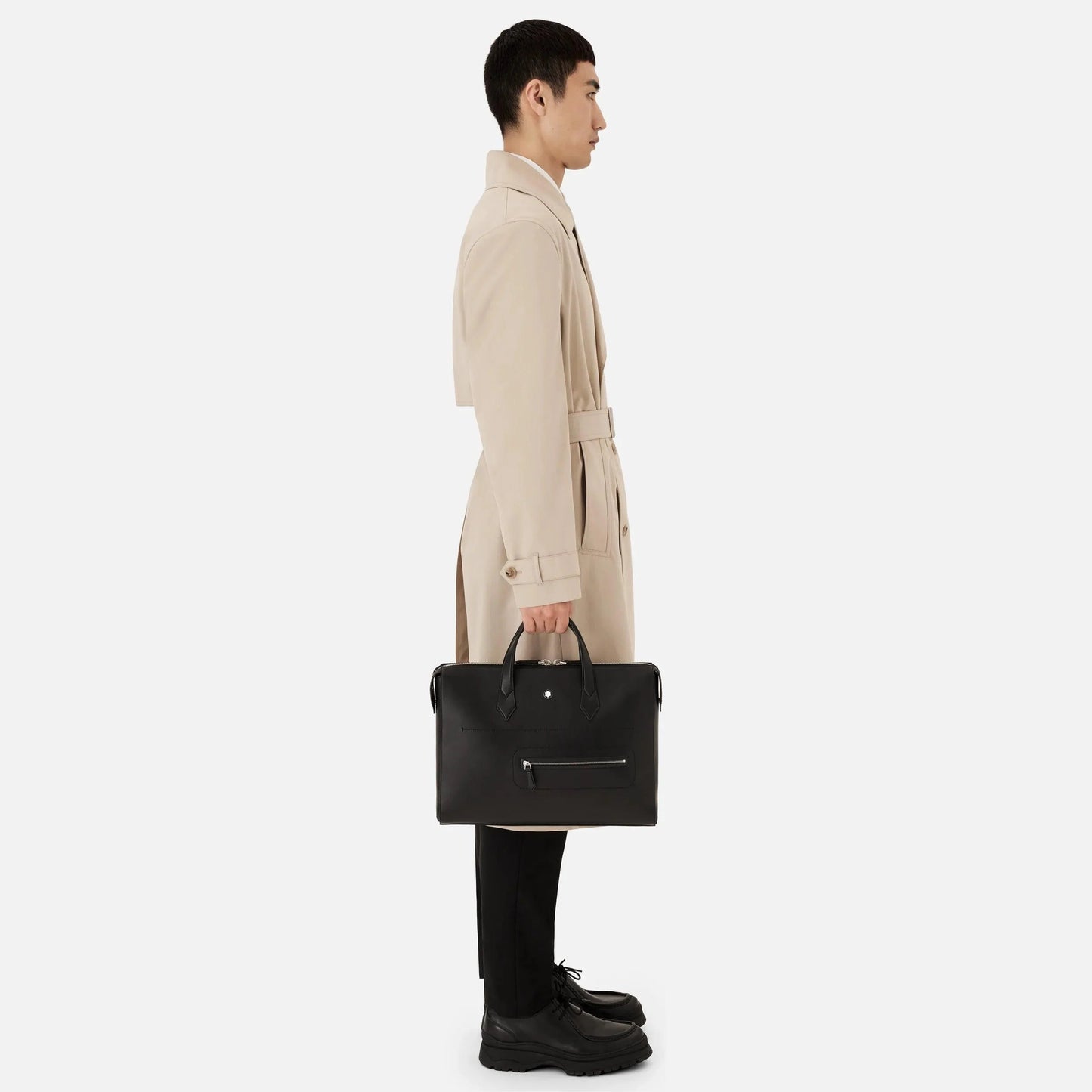 Montblanc borsa porta documenti sottile Meisterstück Selection Soft nero 130043