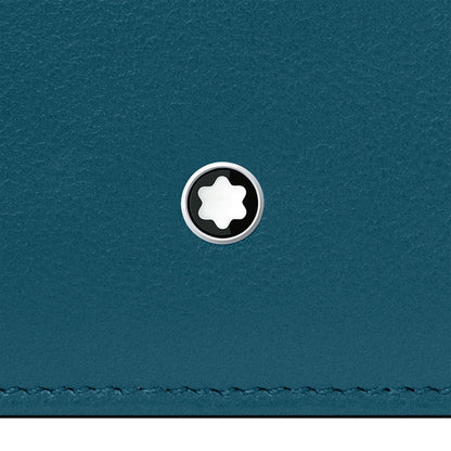 Montblanc custodia porta passaporto Meisterstück Selection Soft ottanio 131263