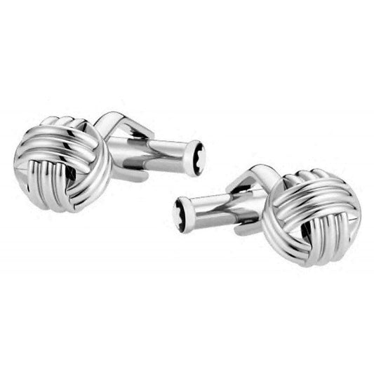 Montblanc gemelli a nodo Sartorial in acciaio 118611