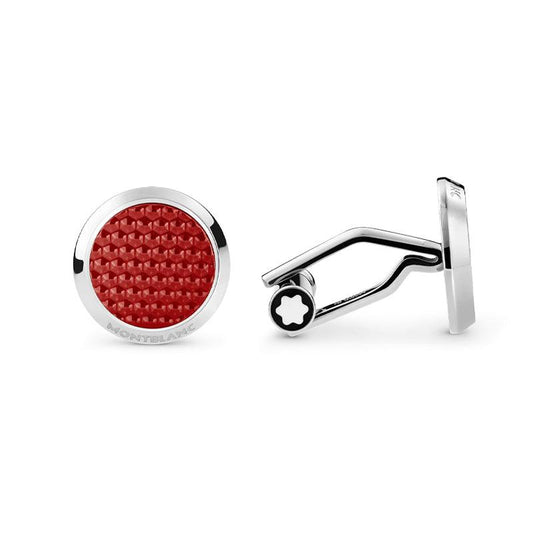 Montblanc gemelli Meisterstück Red acciaio 130269