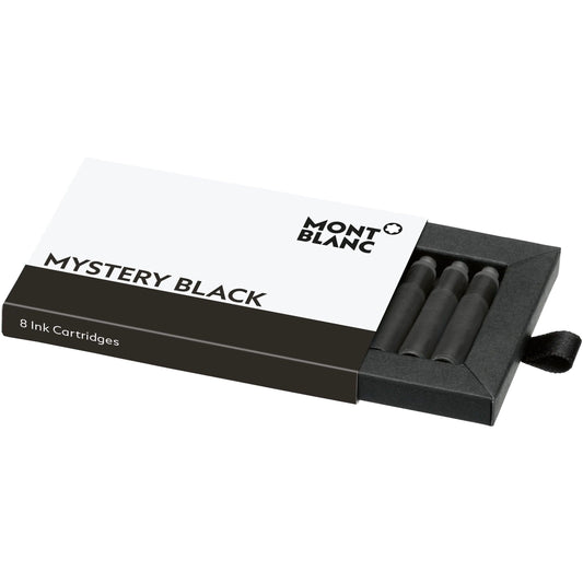 Montblanc inchiostro in cartucce Mystery Black (nero) confezione 8 pezzi 128197