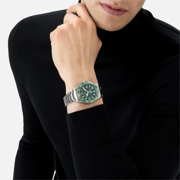 Montblanc orologio 1858 Ice Sea Automatic Date 41mm verde automatico acciaio 129373
