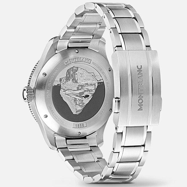 Montblanc reloj 1858 Iced Sea Automático Fecha 41mm gris automático acero 130793