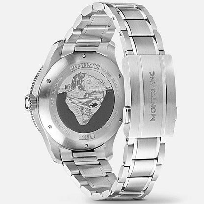 Montblanc reloj 1858 Iced Sea Automático Fecha 41mm gris automático acero 130793