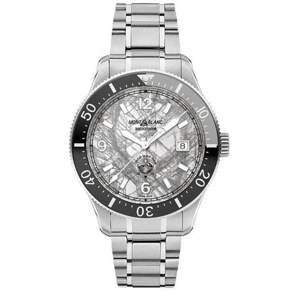 Montblanc reloj 1858 Iced Sea Automático Fecha 41mm gris automático acero 130793