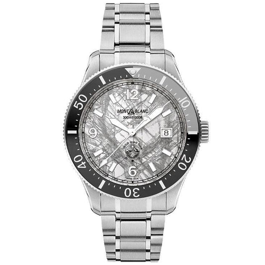 Montblanc reloj 1858 Iced Sea Automático Fecha 41mm gris automático acero 130793