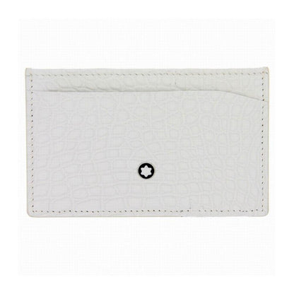 Montblanc porta carte di credito 2cc Meisterstuck bianco 113722