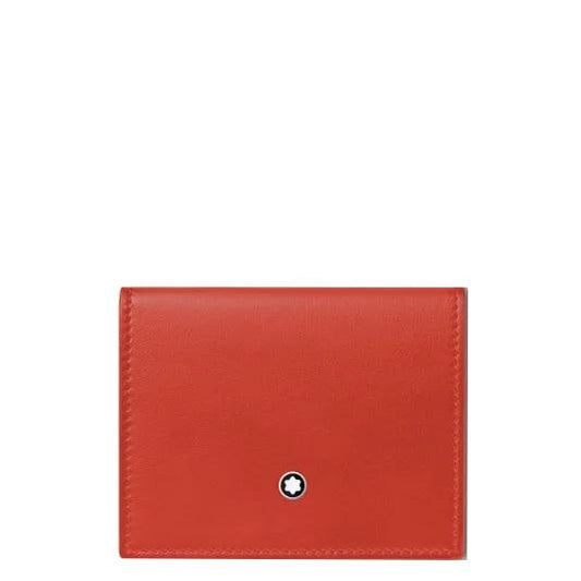 Montblanc porta carte Trio Soft 4 Scomparti corallo 198123