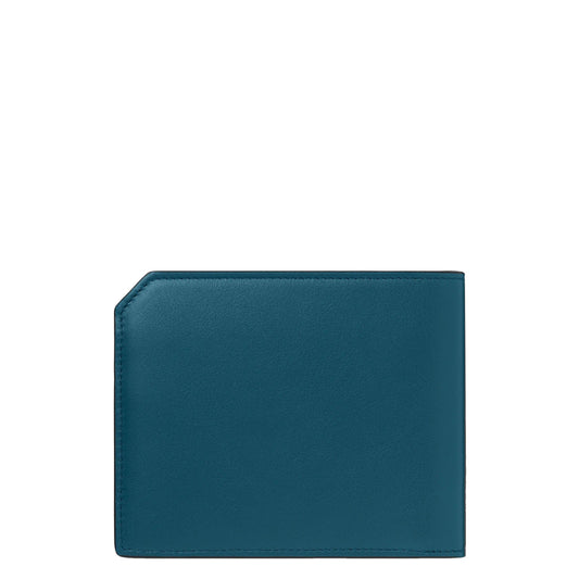 Montblanc portafoglio 6 scomparti Meisterstück Selection Soft ottanio 131242