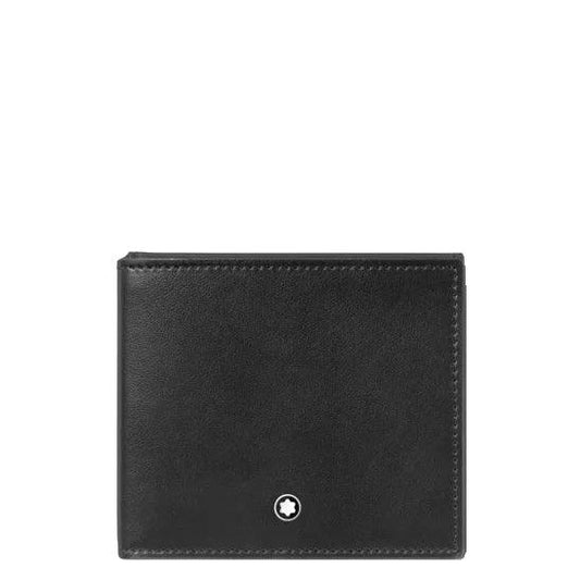 Montblanc portafoglio sottile trio soft 4 scomparti nero 198145