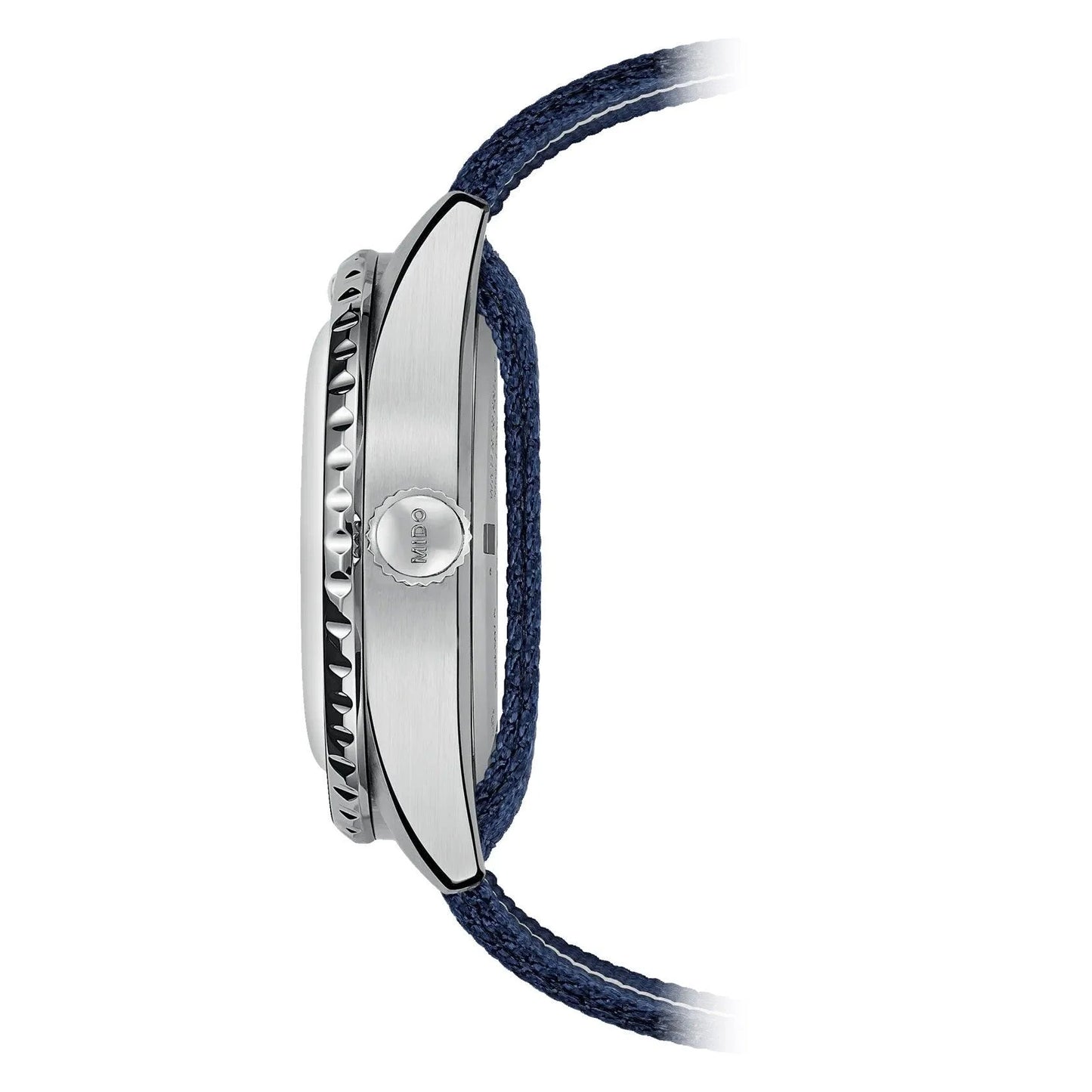 Orologio mido ocean star edizione speciale 40mm blu con funzione gmt e cinturino in tessuto blu navy