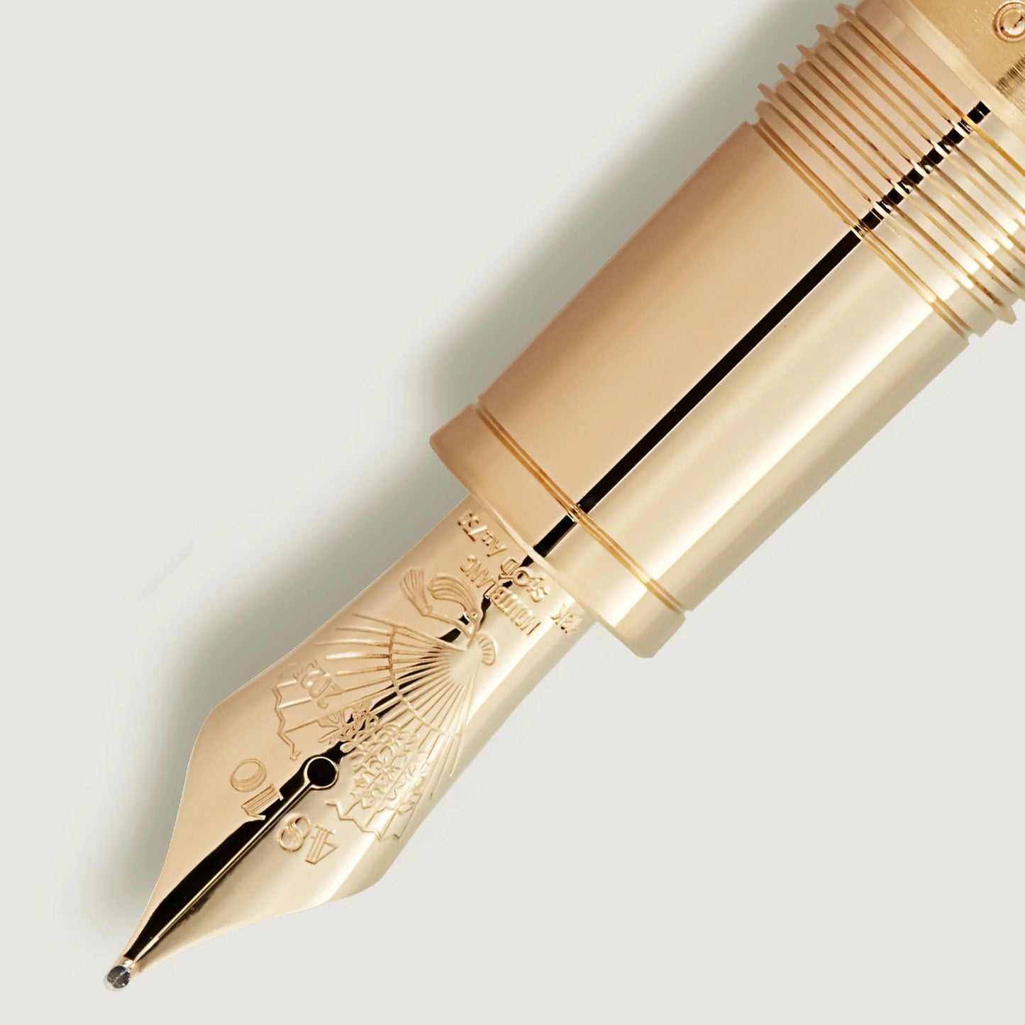 Penna stilografica montblanc masters of art hommage a pierre-auguste renoir oro con incisione floreale sul pennino
