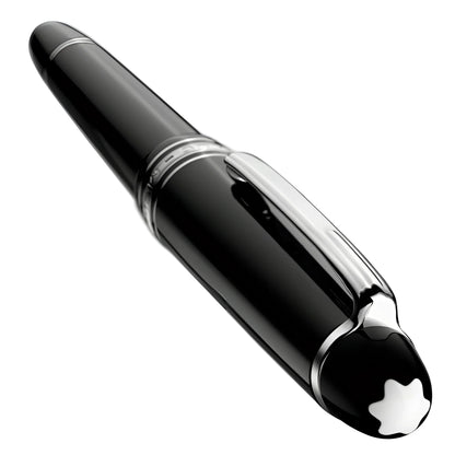 Montblanc roller meisterstück platinum-coated legrand 132451 in pregiata resina nera lucida con dettagli argento e stella bianca