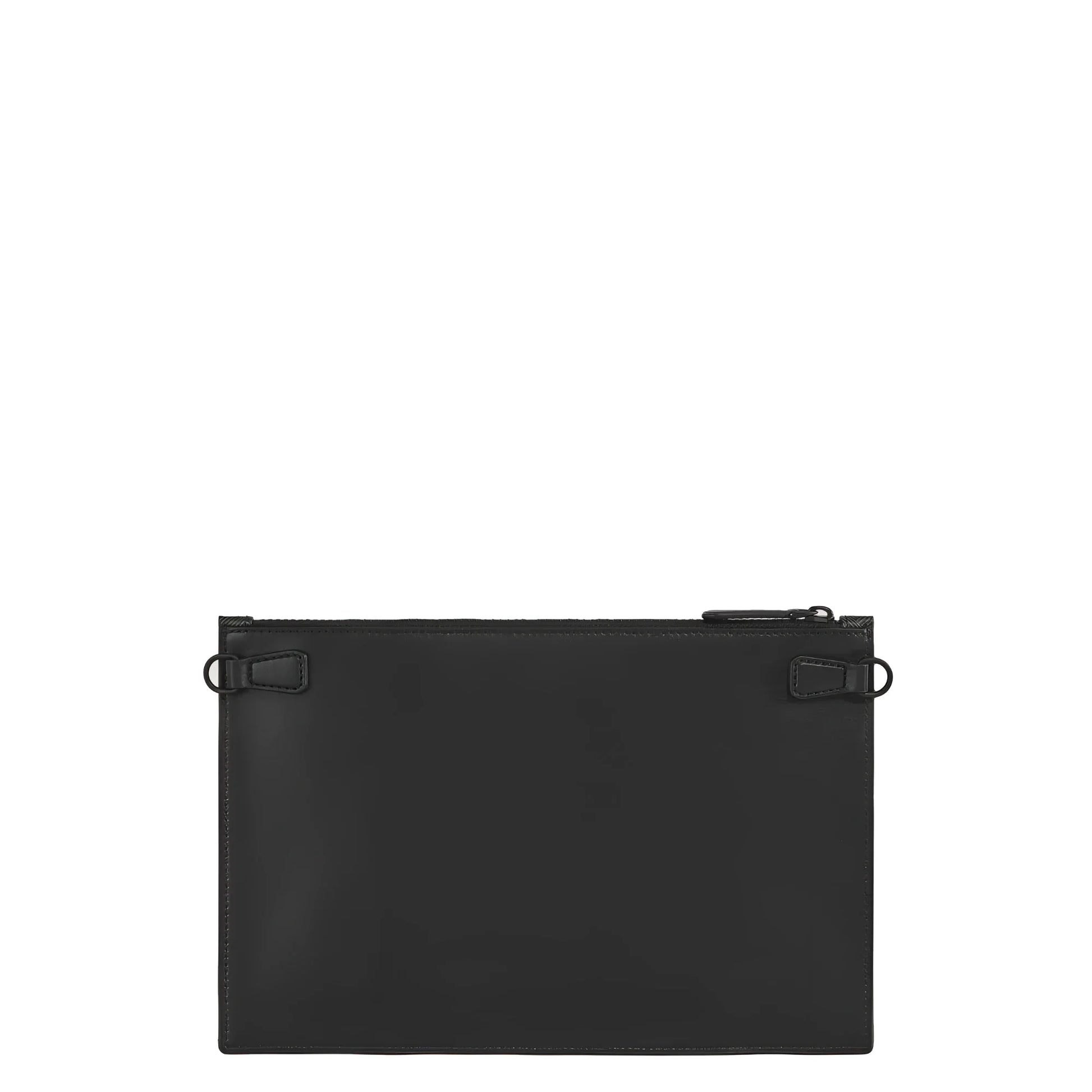Montblanc pochette extreme 3.0 kaki 220245 in pelle nera con design minimalista e distintivo motivo extreme elegante compagna