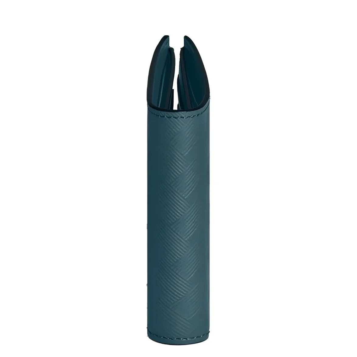 Porta monete montblanc portafoglio extreme in pelle blu avio con motivo a spina di pesce e cuciture rinforzate