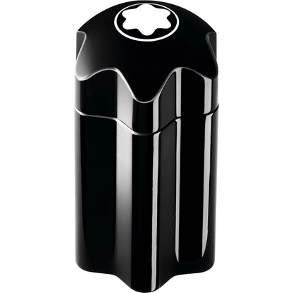 Cappuccio penna montblanc nero con finitura lucida e stella iconica per fragranza maschile montblanc nuova profumazione