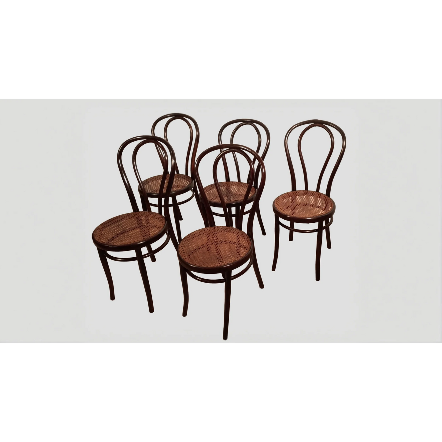 Set di sedie in stile Thonet Drava con sedile e schienale in legno