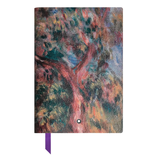 Montblanc blocco note righe con copertina impressionista a tema alberi rossi verdi e blu masters of art pierr august renoir